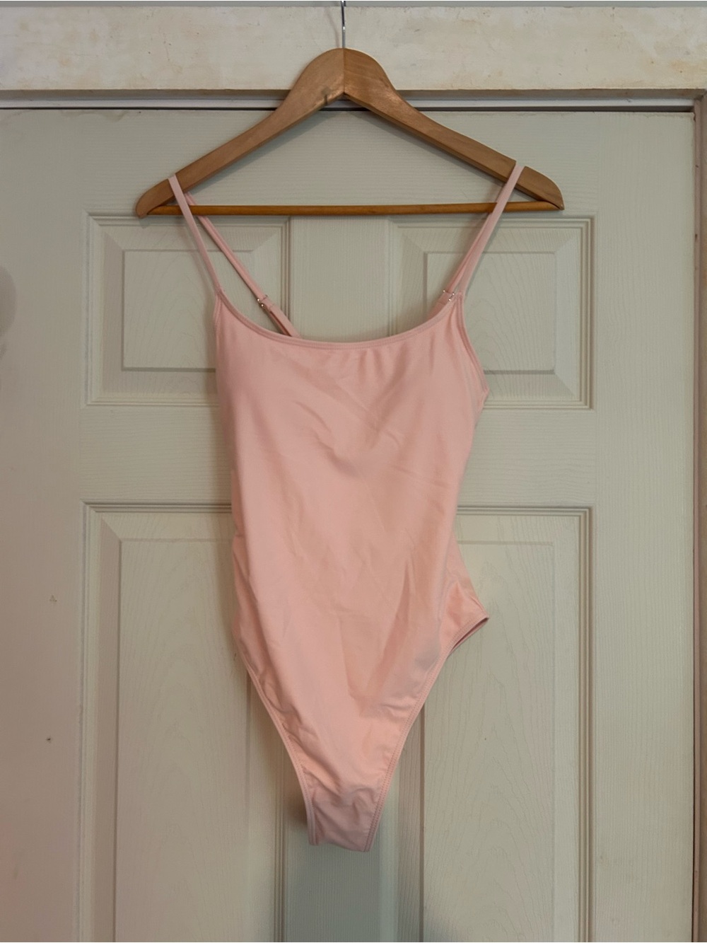 Soft Pink Classic Scoop One-Piece Swimsuit